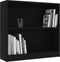 vidaXL - Boekenkast - 80x24x75 - cm - bewerkt - hout - zwart