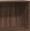 vidaXL - Boekenkast - 80x24x76 - cm - bewerkt - hout - bruin - eikenkleurig