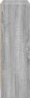 vidaXL - Boekenkast - 80x24x76 - cm - bewerkt - hout - grijs - sonoma - eikenkleurig