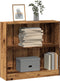 vidaXL - Boekenkast - 80x24x76 - cm - bewerkt - hout - oud - houtkleurig