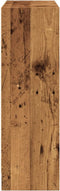 vidaXL - Boekenkast - 80x24x76 - cm - bewerkt - hout - oud - houtkleurig