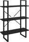 vidaXL - Boekenkast - 80x30x105 - cm - bewerkt - hout - zwart