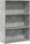 vidaXL - Boekenkast - 80x30x114 - cm - bewerkt - hout - betongrijs