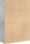 vidaXL - Boekenkast - 80x30x114 - cm - bewerkt - hout - betongrijs