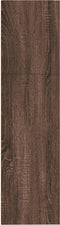 vidaXL - Boekenkast - 80x30x114 - cm - bewerkt - hout - bruin - eikenkleurig