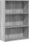 vidaXL - Boekenkast - 80x30x114 - cm - bewerkt - hout - grijs - sonoma - eikenkleurig