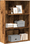 vidaXL - Boekenkast - 80x30x114 - cm - bewerkt - hout - oud - houtkleurig