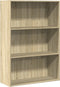 vidaXL - Boekenkast - 80x30x114 - cm - bewerkt - hout - sonoma - eikenkleurig
