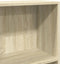 vidaXL - Boekenkast - 80x30x114 - cm - bewerkt - hout - sonoma - eikenkleurig
