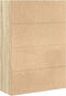 vidaXL - Boekenkast - 80x30x114 - cm - bewerkt - hout - sonoma - eikenkleurig