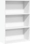 vidaXL - Boekenkast - 80x30x114 - cm - bewerkt - hout - wit