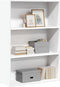 vidaXL - Boekenkast - 80x30x114 - cm - bewerkt - hout - wit