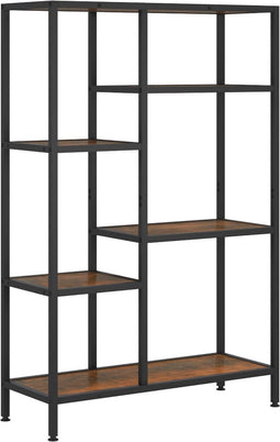 vidaXL - Boekenkast - 80x30x120 - cm - staal - en - bewerkt - hout