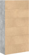 vidaXL - Boekenkast - 80x30x152 - cm - bewerkt - hout - betongrijs