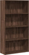 vidaXL - Boekenkast - 80x30x152 - cm - bewerkt - hout - bruin - eikenkleurig