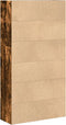 vidaXL - Boekenkast - 80x30x152 - cm - bewerkt - hout - gerookt - eikenkleurig
