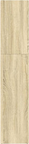 vidaXL - Boekenkast - 80x30x152 - cm - bewerkt - hout - sonoma - eikenkleurig