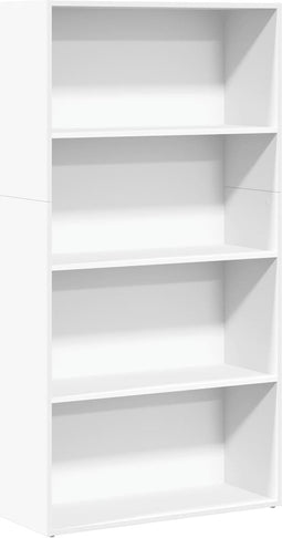 vidaXL - Boekenkast - 80x30x152 - cm - bewerkt - hout - wit