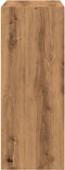 vidaXL - Boekenkast - 80x30x77 - cm - bewerkt - hout - artisanaal - eikenkleurig
