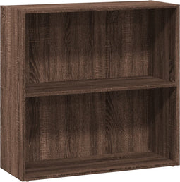 vidaXL - Boekenkast - 80x30x77 - cm - bewerkt - hout - bruin - eikenkleurig