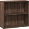 vidaXL - Boekenkast - 80x30x77 - cm - bewerkt - hout - bruin - eikenkleurig