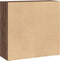 vidaXL - Boekenkast - 80x30x77 - cm - bewerkt - hout - bruin - eikenkleurig