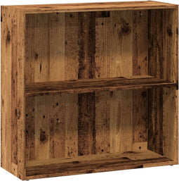 vidaXL - Boekenkast - 80x30x77 - cm - bewerkt - hout - oud - houtkleurig