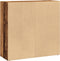 vidaXL - Boekenkast - 80x30x77 - cm - bewerkt - hout - oud - houtkleurig