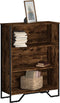 vidaXL - Boekenkast - 80x31x106 - cm - bewerkt - hout - gerookt - eikenkleurig