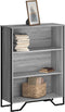 vidaXL - Boekenkast - 80x31x106 - cm - bewerkt - hout - grijs - sonoma - eikenkleurig