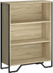 vidaXL - Boekenkast - 80x31x106 - cm - bewerkt - hout - sonoma - eikenkleurig