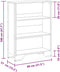 vidaXL - Boekenkast - 80x31x106 - cm - bewerkt - hout - sonoma - eikenkleurig