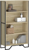 vidaXL - Boekenkast - 80x31x137,5 - cm - bewerkt - hout - sonoma - eikenkleurig
