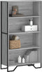 vidaXL - Boekenkast - 80x31x137,5cm - bewerkt - hout - grijs - sonoma - eikenkleurig