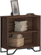 vidaXL - Boekenkast - 80x31x74,5 - cm - bewerkt - hout - bruin - eikenkleur