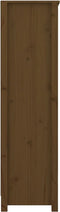 vidaXL - Boekenkast - 80x35x126 - cm - massief - grenenhout - honingbruin