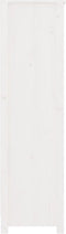 vidaXL - Boekenkast - 80x35x126 - cm - massief - grenenhout - wit