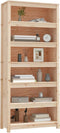 vidaXL - Boekenkast - 80x35x183 - cm - massief - grenenhout