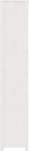 vidaXL - Boekenkast - 80x35x183 - cm - massief - grenenhout - wit
