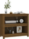 vidaXL - Boekenkast - 80x35x68 - cm - massief - grenenhout - honingbruin