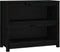 vidaXL - Boekenkast - 80x35x68 - cm - massief - grenenhout - zwart