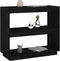 vidaXL - Boekenkast - 80x35x71 - cm - massief - grenenhout - zwart
