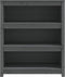 vidaXL - Boekenkast - 80x35x97 - cm - massief - grenenhout - grijs
