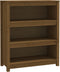 vidaXL - Boekenkast - 80x35x97 - cm - massief - grenenhout - honingbruin