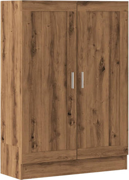vidaXL - Boekenkast - 82,5x30,5x115 - cm - bewerkt - hout - artisanaal - eikenkleur