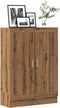 vidaXL - Boekenkast - 82,5x30,5x115 - cm - bewerkt - hout - artisanaal - eikenkleur