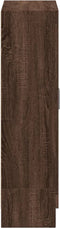 vidaXL - Boekenkast - 82,5x30,5x115 - cm - bewerkt - hout - bruin - eikenkleur