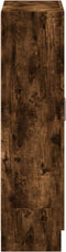 vidaXL - Boekenkast - 82,5x30,5x115 - cm - bewerkt - hout - gerookt - eikenkleurig