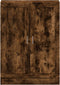 vidaXL - Boekenkast - 82,5x30,5x115 - cm - bewerkt - hout - gerookt - eikenkleurig