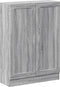 vidaXL - Boekenkast - 82,5x30,5x115 - cm - bewerkt - hout - grijs - sonoma - eiken